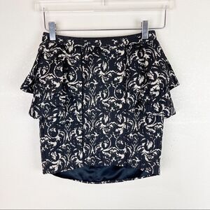 Jay Ahr Lace Peplum Mini Skirt  Size XS